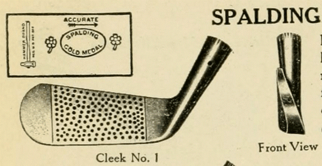 斯伯丁公司不规则点状铁杆杆面