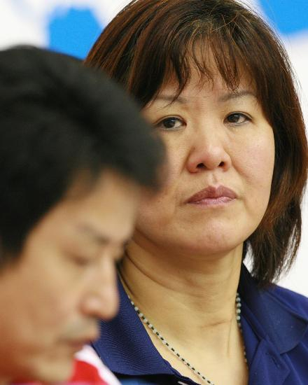 2008年大奖赛总决赛期间的郎平、陈忠和
