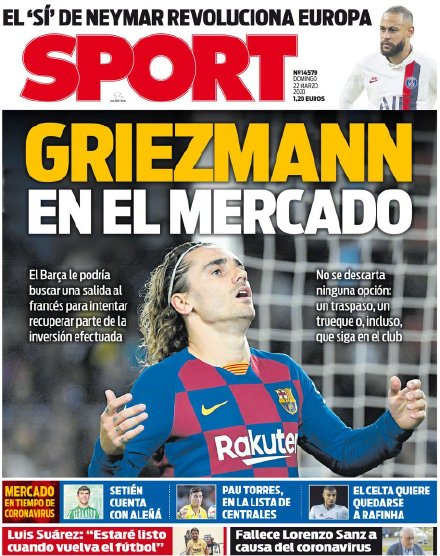 每体称巴萨有可能卖掉格列兹曼