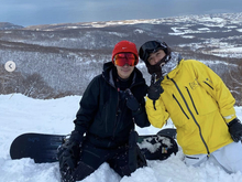王思聪北海道滑雪