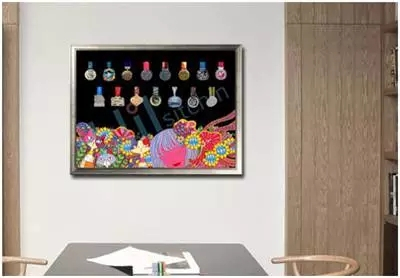 夜空猫系列15孔奖牌画展示。