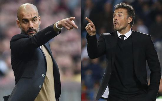 恩里克此前一直在瓜帅的阴影下