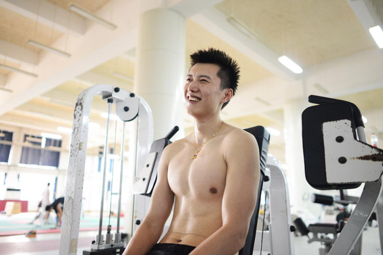 训练间隙乐呵一把