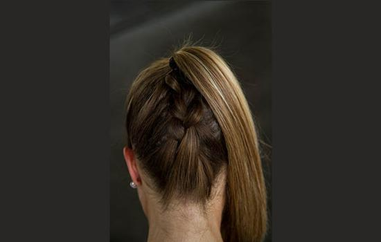 倒法式马尾辫