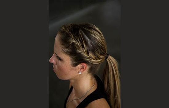 皇冠法式马尾辫