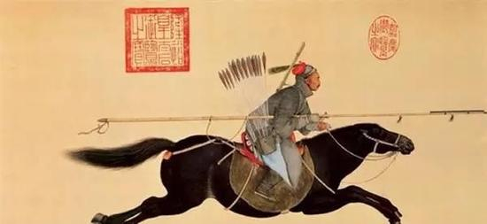 满洲骑兵图
