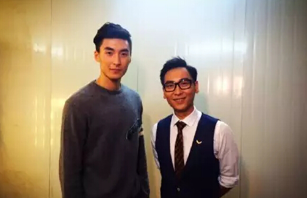 参加完节目，与好哥的合影