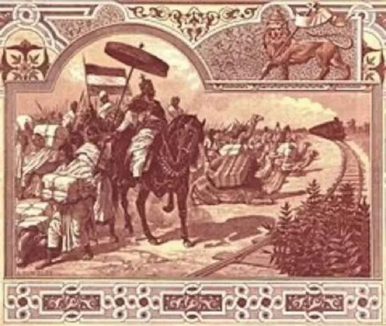 视察埃塞俄比亚铁路的孟尼利克二世