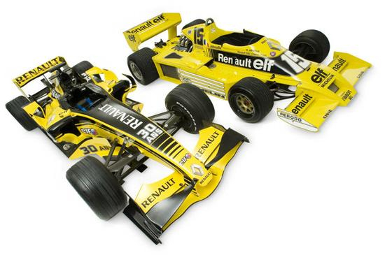 雷诺经典的黄色+黑色涂装贯穿20年