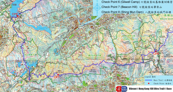 CP6至CP8路线图。