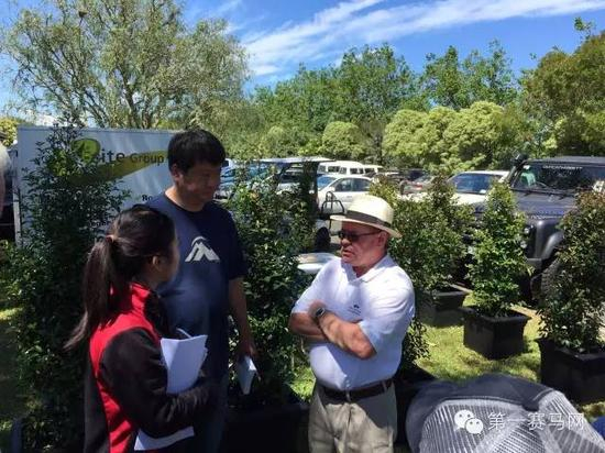 莱德马业董事长郎林正在仔细询问拍卖会相关事宜，为接下来几天的买马之行作准备