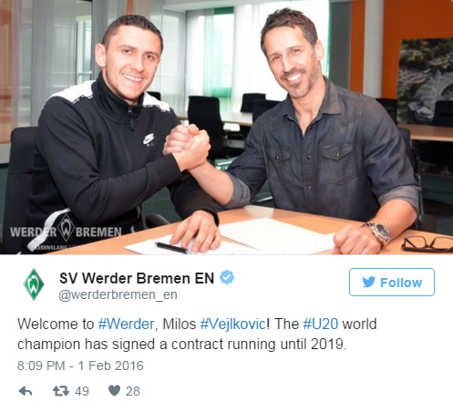 塞尔维亚国青队长离开热刺