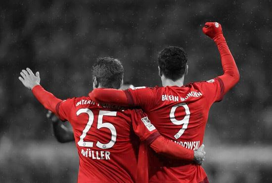 穆勒和莱万的组合将是尤文防范的重点