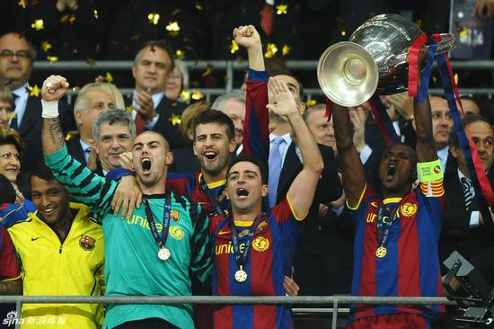 2011年，巴萨赢得欧冠冠军