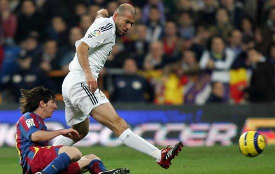 齐达内对阵梅西