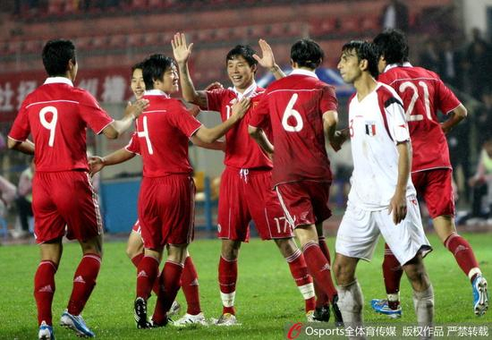 2010年热身赛，高洪波国足2-1胜叙利亚