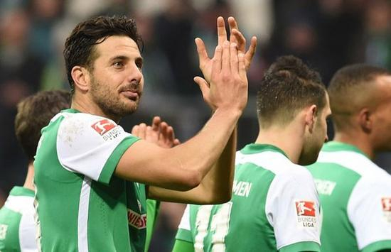 37岁的皮萨罗加冕不来梅德甲射手王