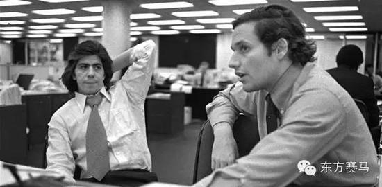 ▲图/TheImaginativeConservative，鲍勃•伍德沃德（右）和卡尔•伯恩斯坦（左）