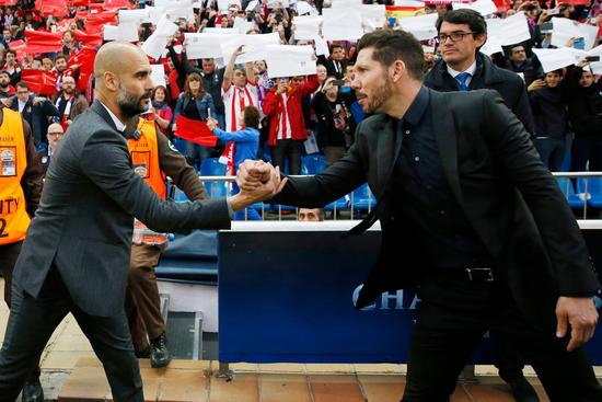 瓜迪奥拉和西蒙尼先礼后兵