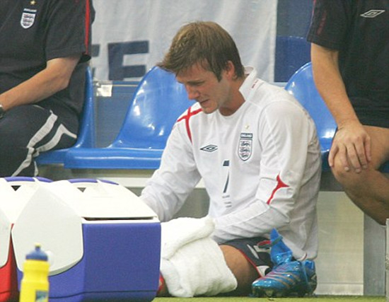 贝克汉姆泪洒赛场