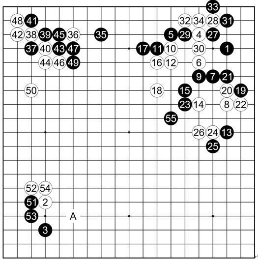 谱2利玄 执黑vs中村道硕约庆长13（1608）年 4至6月间（高目定式）