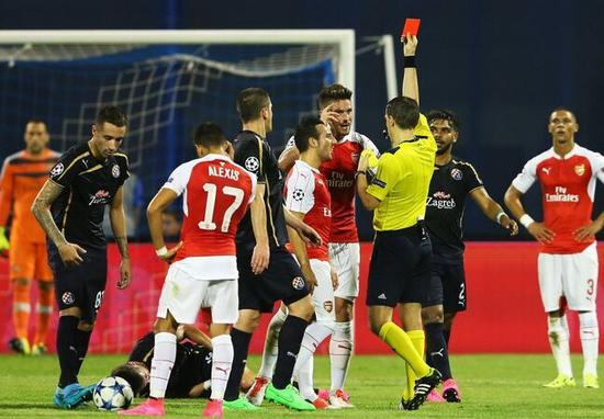 阿森纳折戟萨格勒布