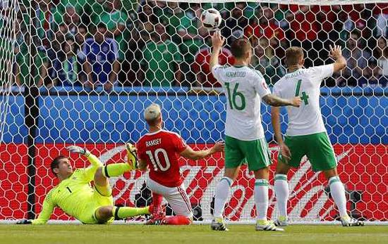 拉姆塞打入越位球