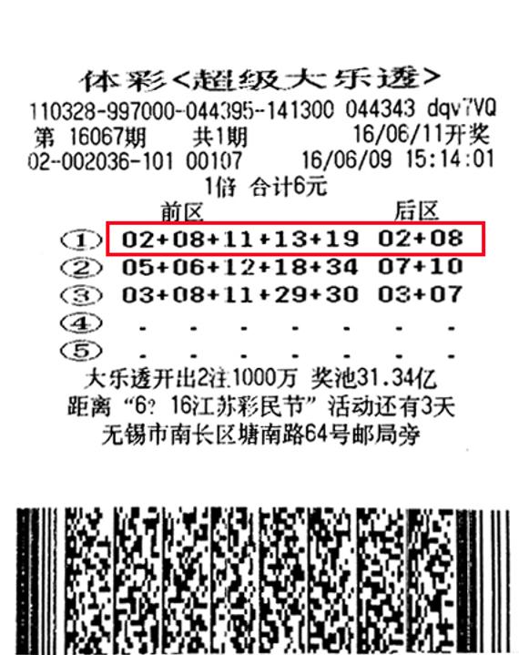 無錫彩民6元機選命中大樂透683萬先買兩套房
