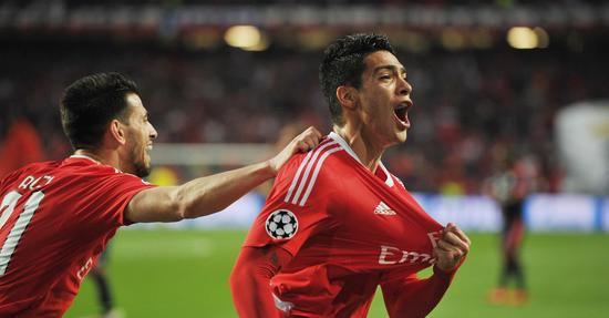 吉梅内斯上个赛季效力本菲卡