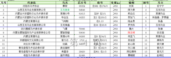 4、“十六化建杯”4岁以上马组2750米