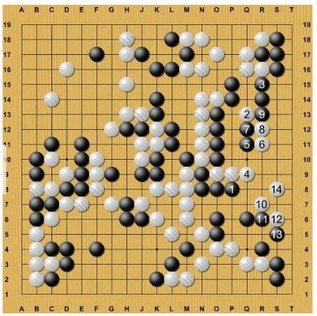 变化图，右边黑棋空里有很多借用