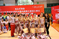 学生参加全国全民健身操舞大赛