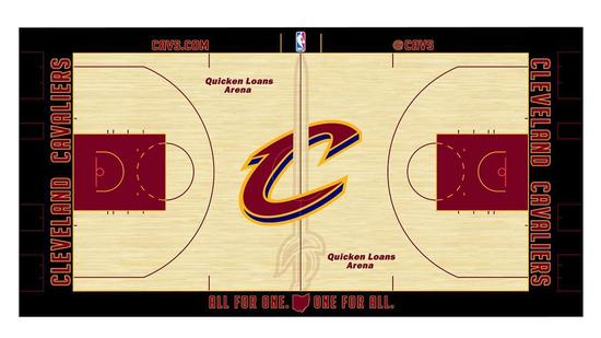 新赛季的球场地板设计