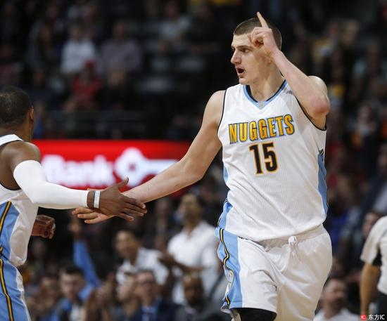 约基奇成为掘金上赛季的惊喜