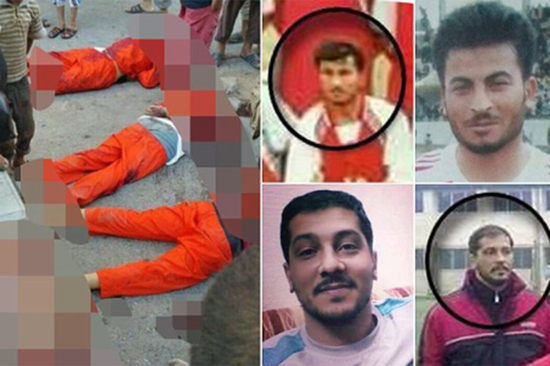 　　今年7月，叙利亚国内豪门阿尔沙巴布队的4名球员，被ISIS在街头斩首示众。在ISIS看来，踢球是违背其教义的行为。