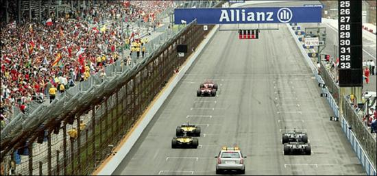 2005年F1美国站，只有6台赛车起跑