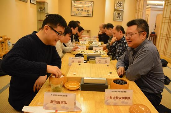 新浪队大战中科大校友队