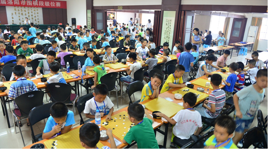 2015年8月，洛阳市围棋段级位赛现场