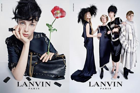 坎贝尔举家代言LANVIN