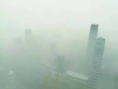 雾霾中的北京