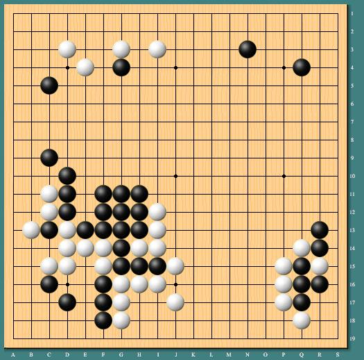 开局井山裕太白棋尚可