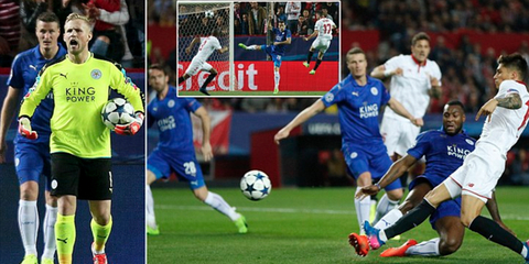 欧冠-瓦尔迪破荒 莱斯特城1-2客负