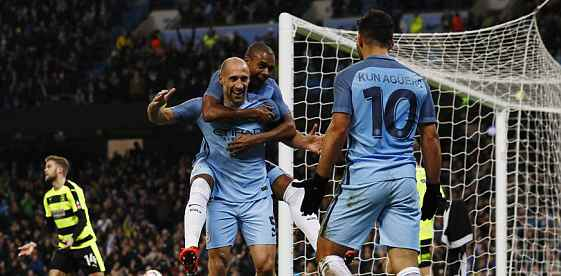 阿圭罗助攻萨巴莱塔破门