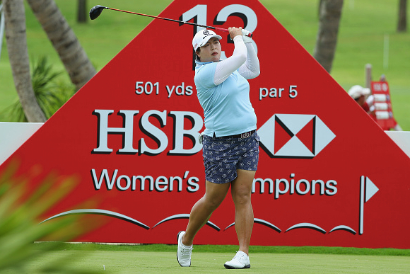 中国选手冯珊珊打出70杆并列第21位