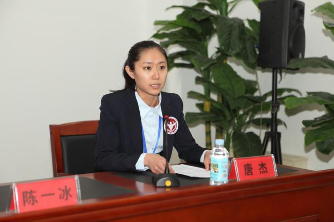 北京健华国际健身学院教学部总监唐杰讲话