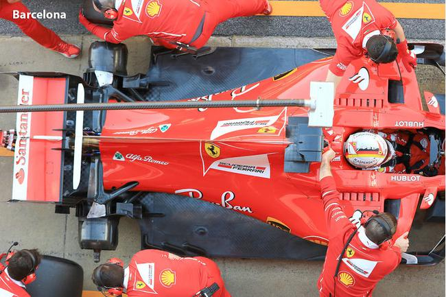 冬测六天后，法拉利撤下了附加在底板上的碳纤维条