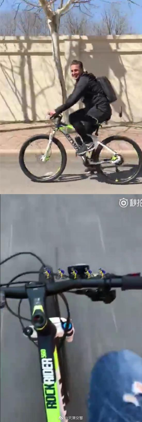 天津交警贴出对比图