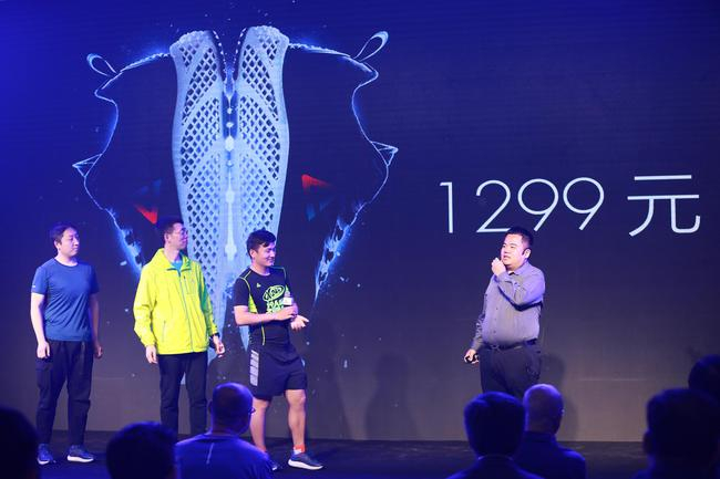 匹克体育总经理许志华公布悦跑五代3D打印版市售价格