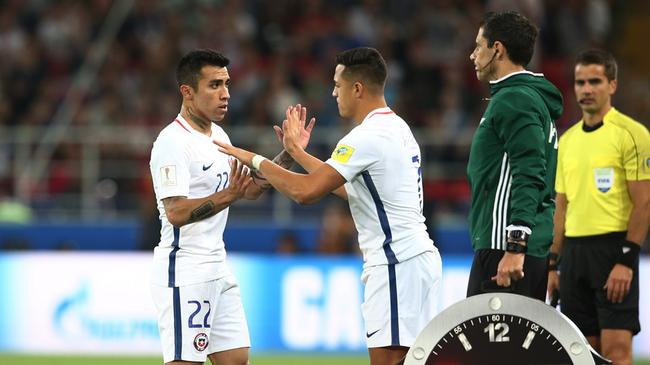 桑切斯替补出场