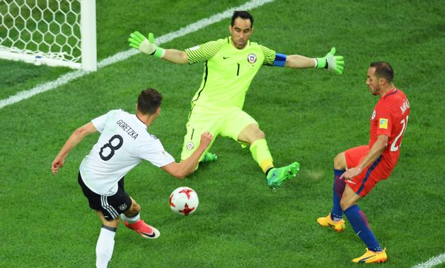 戈雷茨卡射门被布拉沃封堵